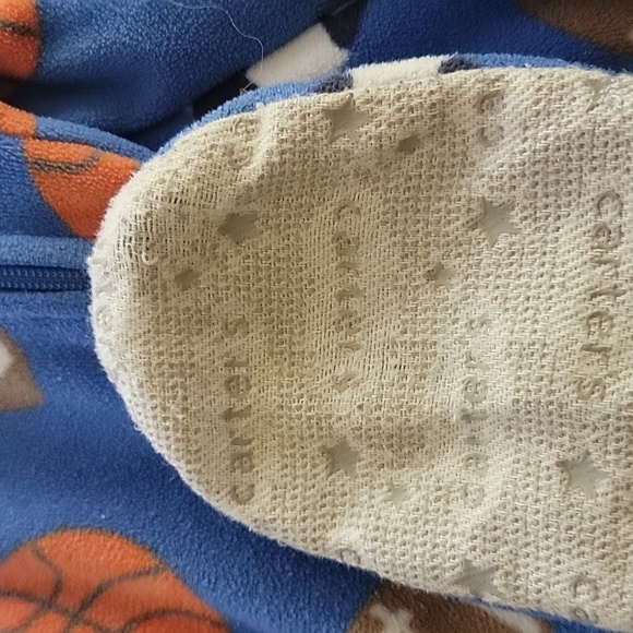 Carter's Footed Onesie Fleece Sports Pajamas - Picture 4 of 6